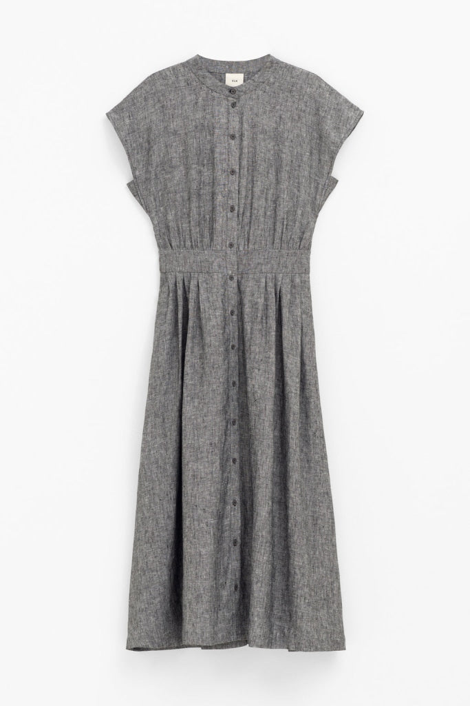 Elk The Label - Vlek Dress - Charcoal Two Tone