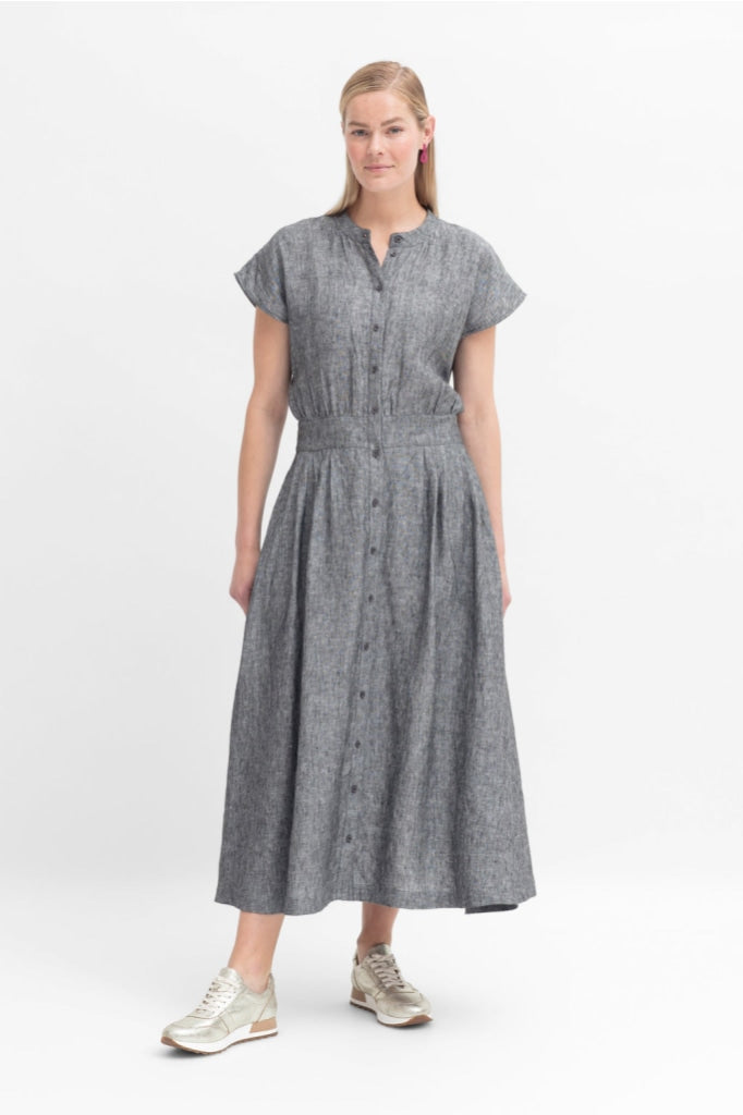 Elk The Label - Vlek Dress - Charcoal Two Tone