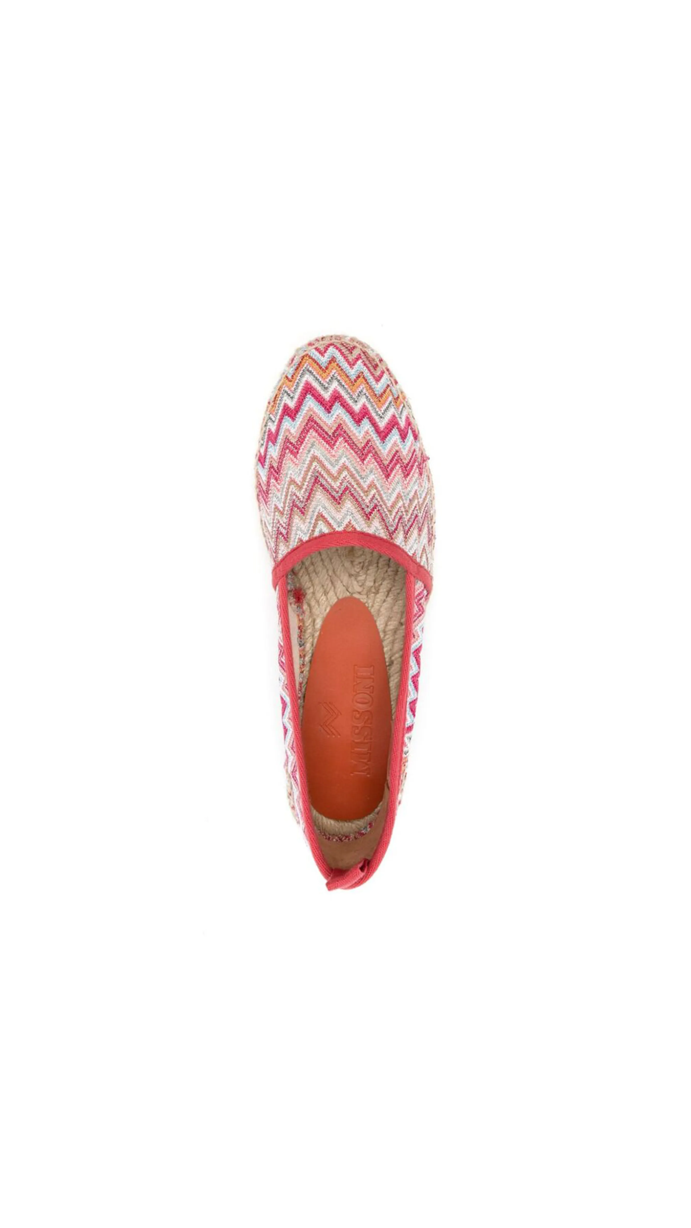 Espadrilles with Chevron Fabric - Multi