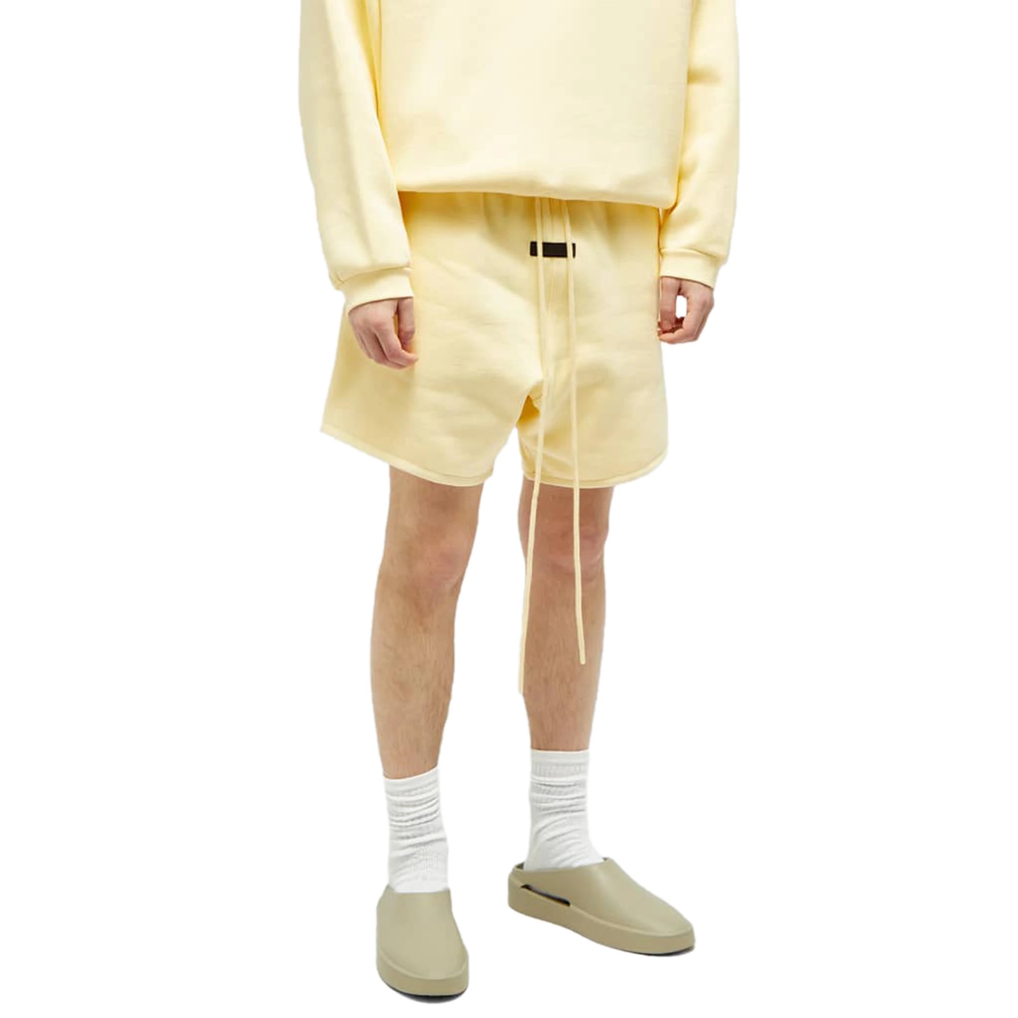 Fear Of God Essentials Garden Yellow Shorts (FW23)