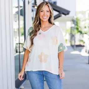 Fierce and Fabulous Top, Cream