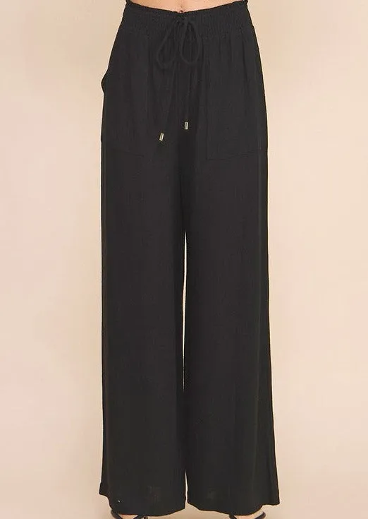 FINAL SALE - Linen Wide Leg Pants - 3 Colors!