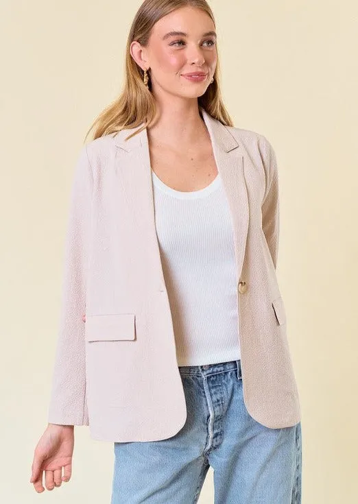 FINAL SALE - Solid Seersucker Lightweight Blazers - 2 Colors!