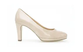 GABOR Nude Patent Court Shoe Splendid