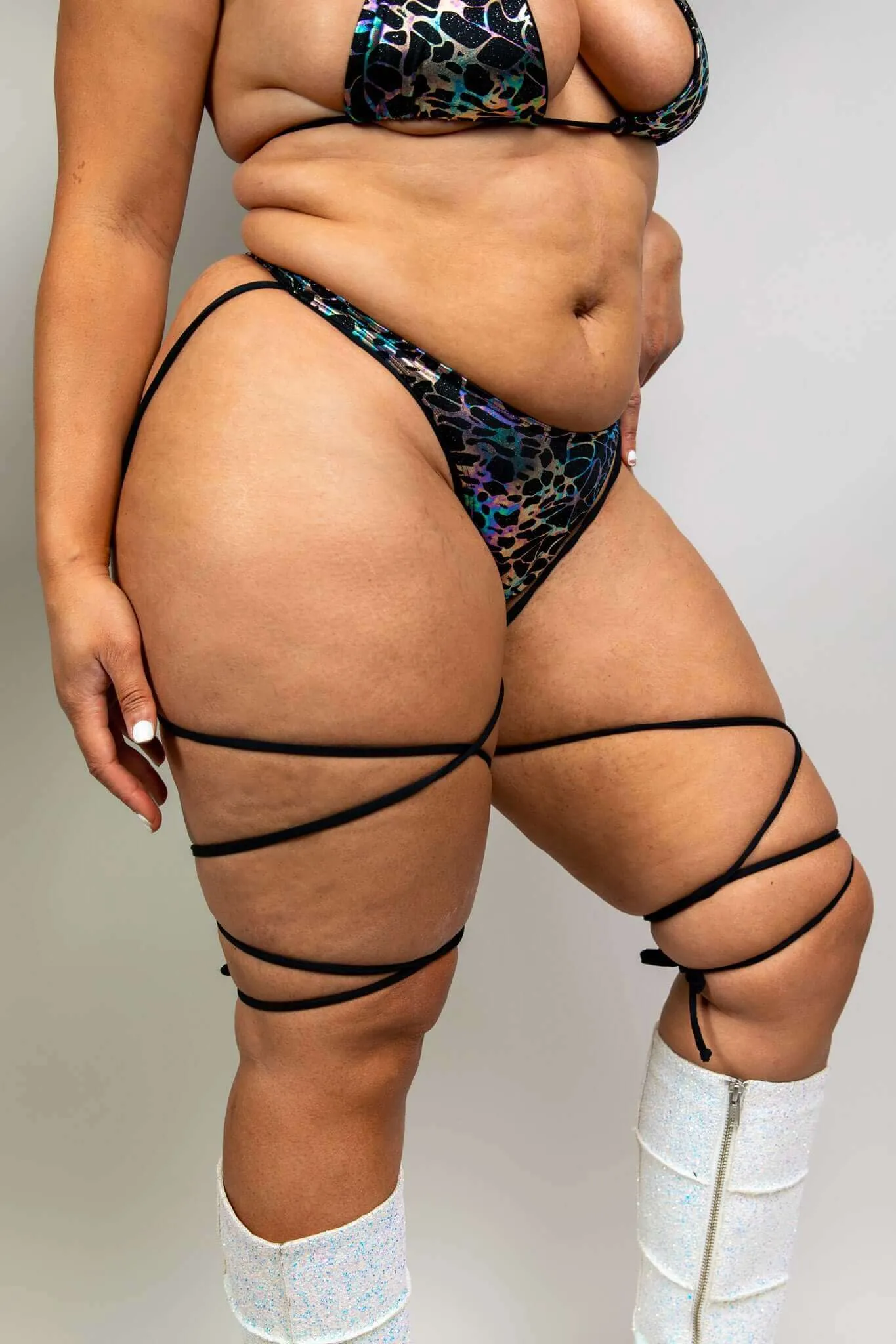 Galactica High Hip Strappy Bottoms