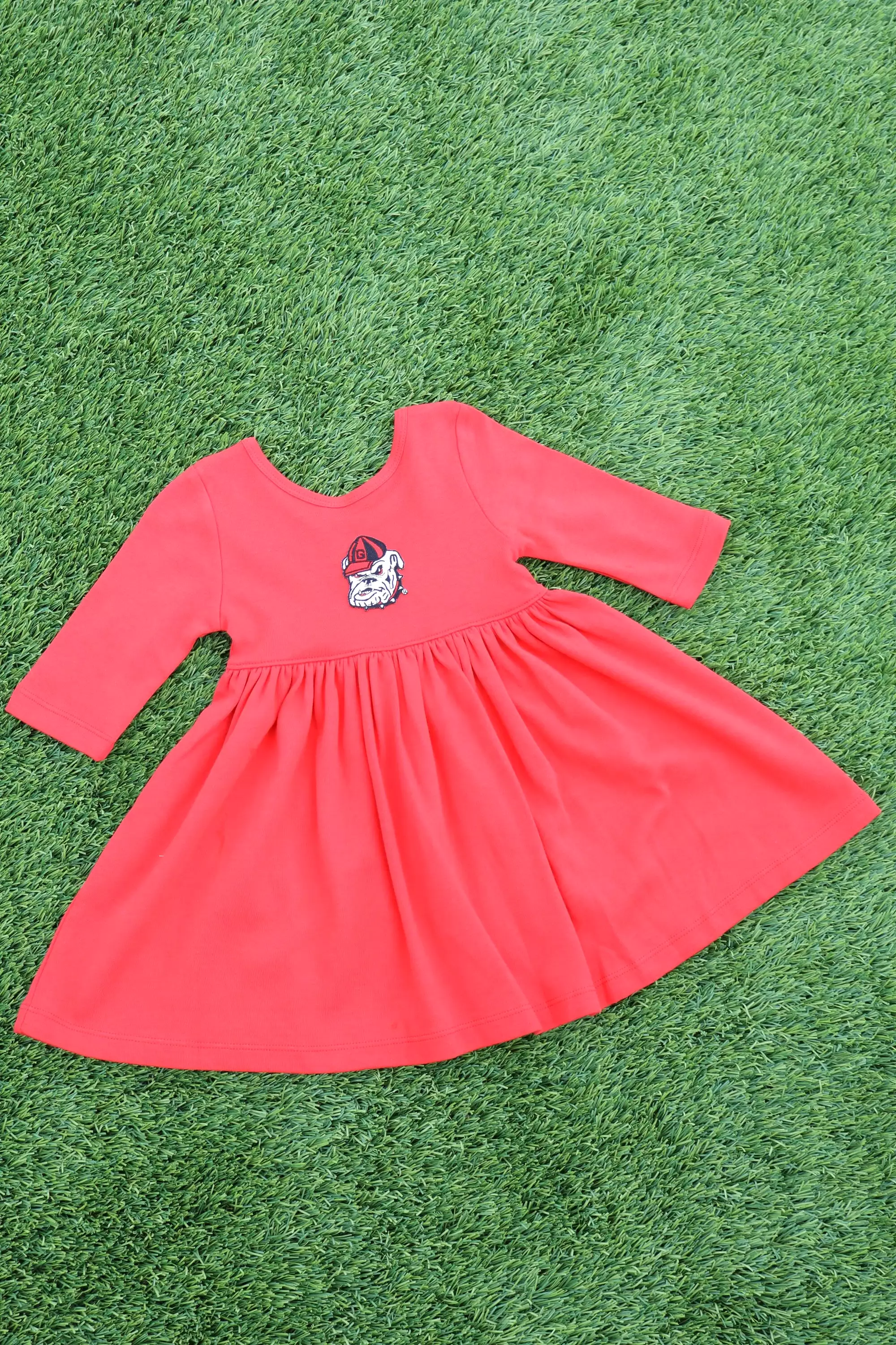 Game Day - Georgia Twirl Dress