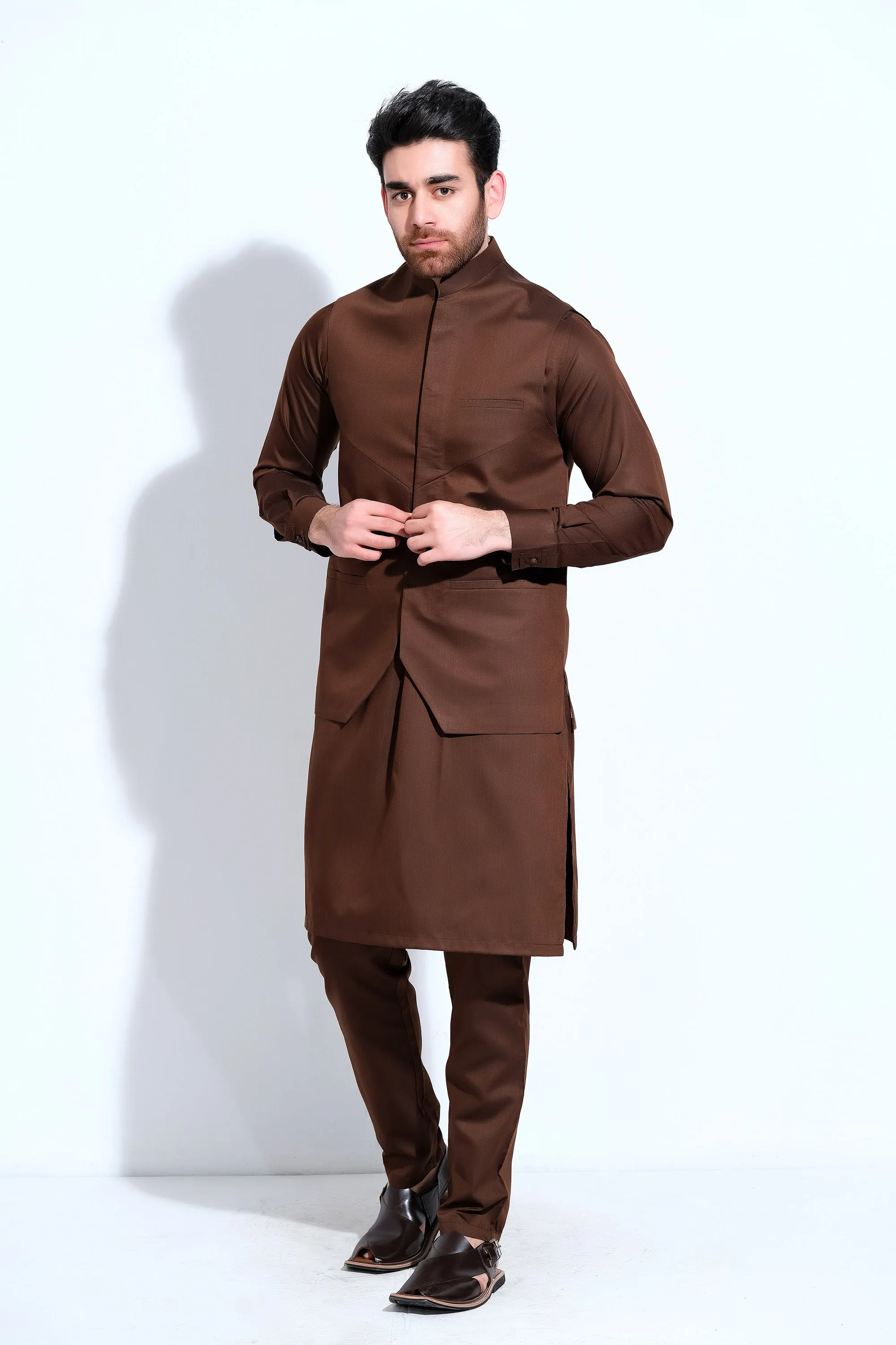 Gents Brown Waist Coat