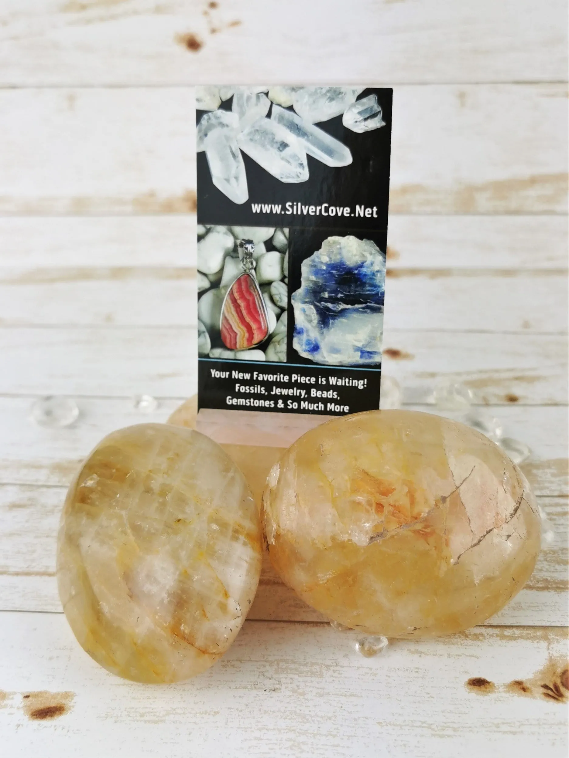 Golden Healer Quartz Palmstones