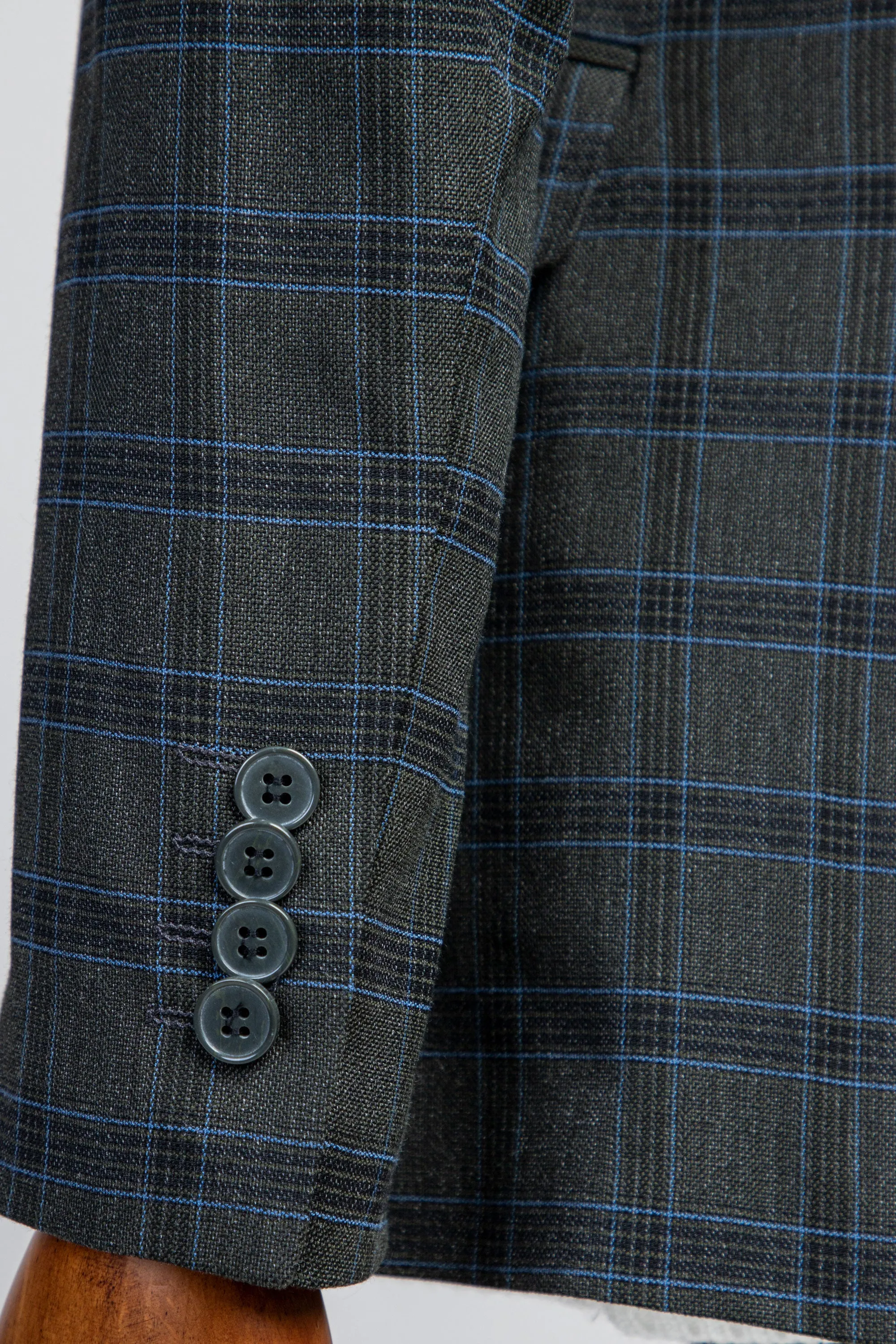 Grey and Blue Formal Coat