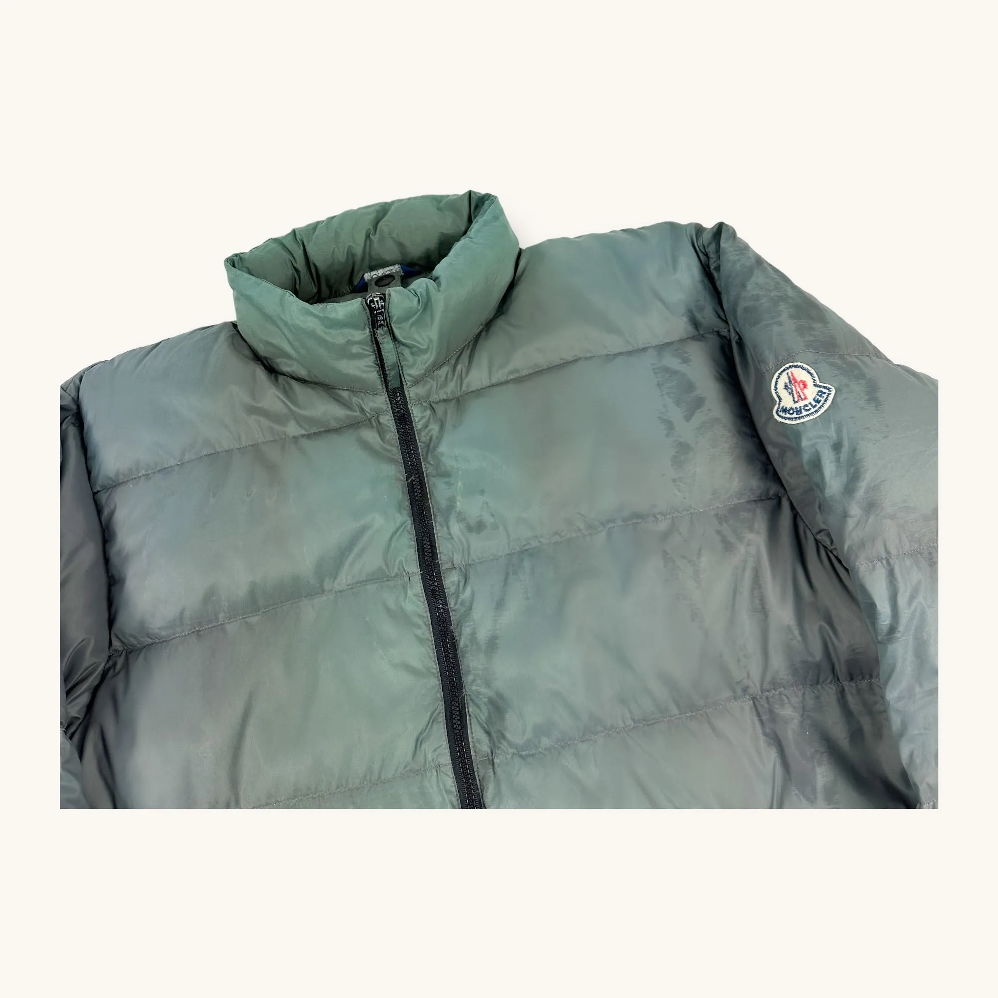 Grey Blue 90s Moncler Grenoble Puffer Jacket Coat (XXL)