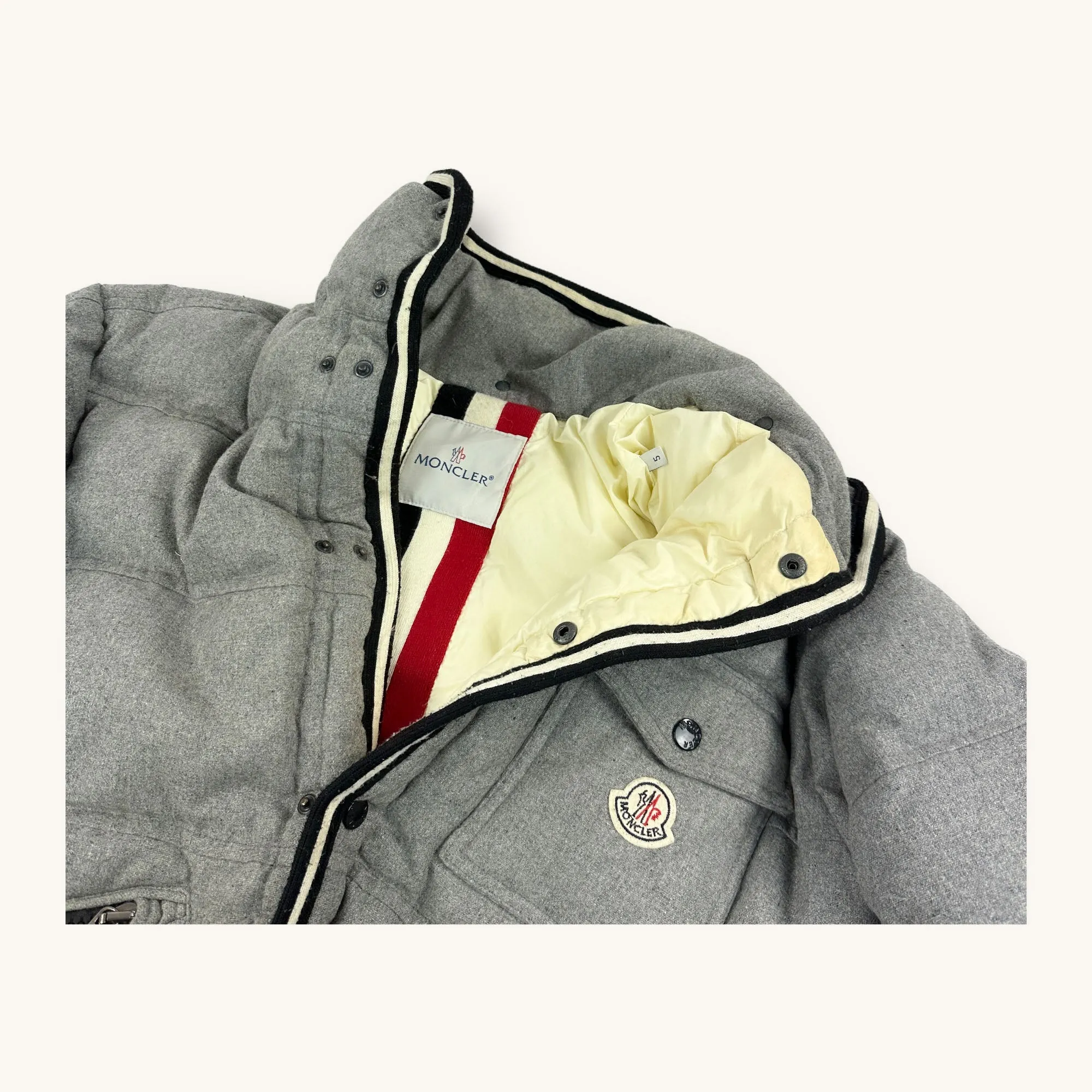 Grey Mid y2ks Moncler Puffer Jacket Coat (L)