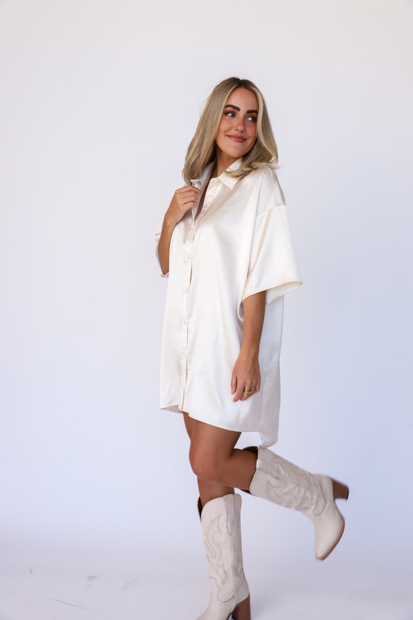 High Class Button Up Dress