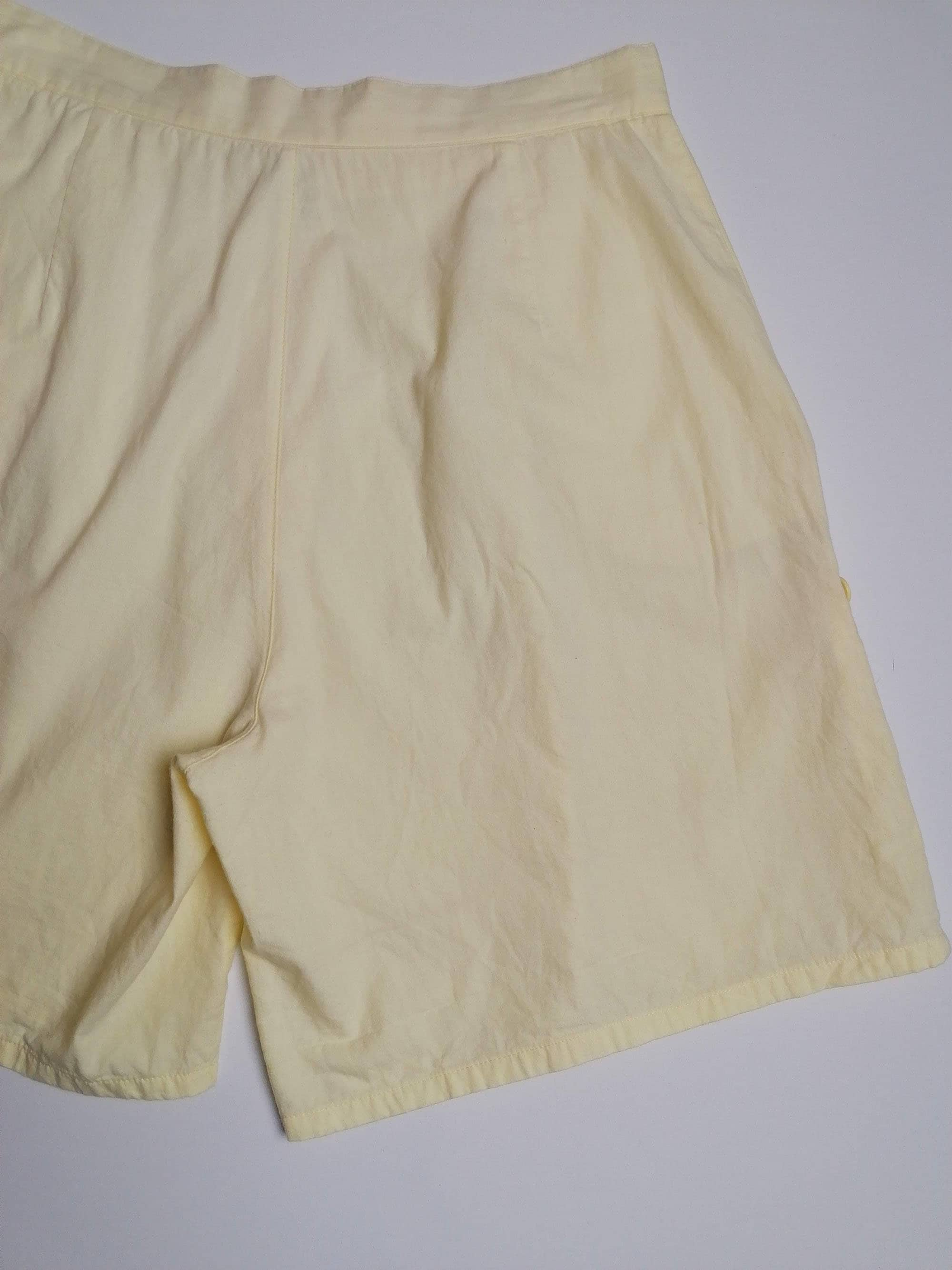 High Waist Retro Cotton Shorts - size XS-S / 40