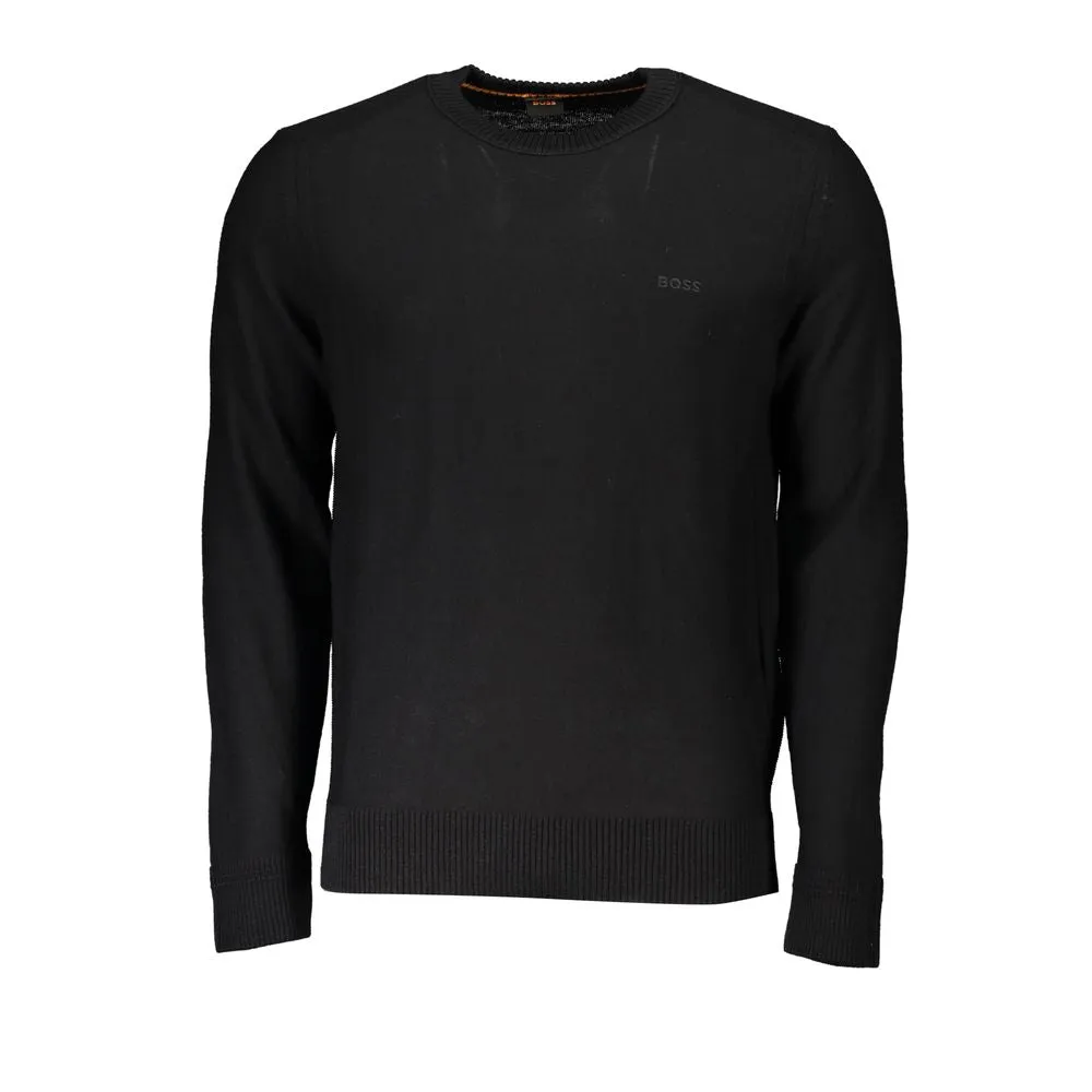 Hugo Boss Elegant Crew Neck Wool Blend Sweater