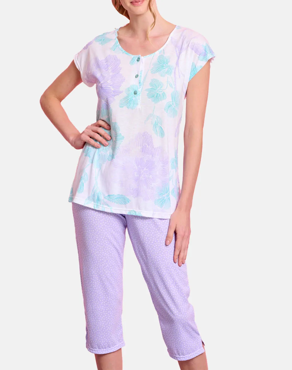 JEANNETTE CAPRI PATTERN PAJAMAS