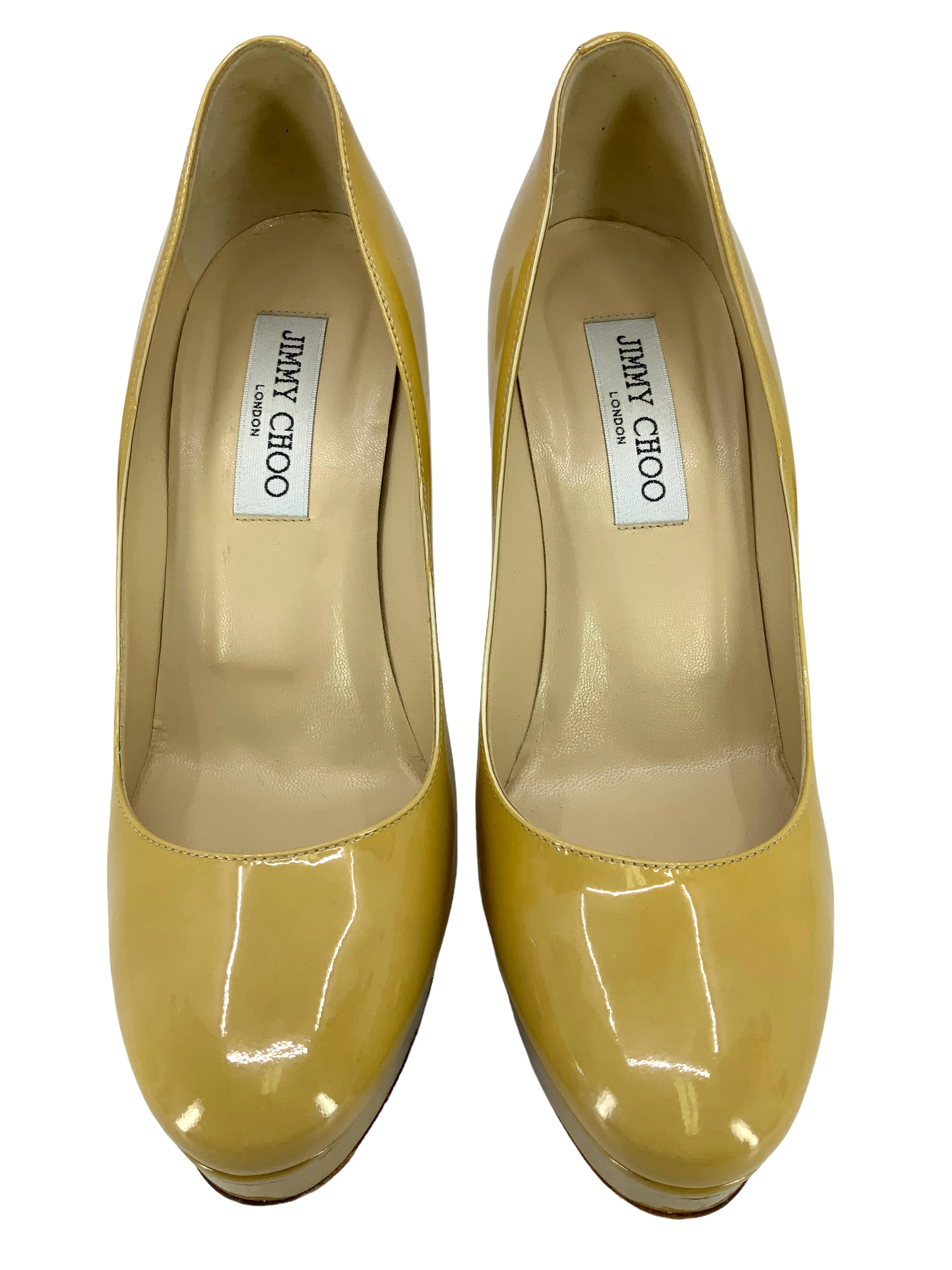 Jimmy Choo Patent Leather Alex Platform Pumps Size 7.5