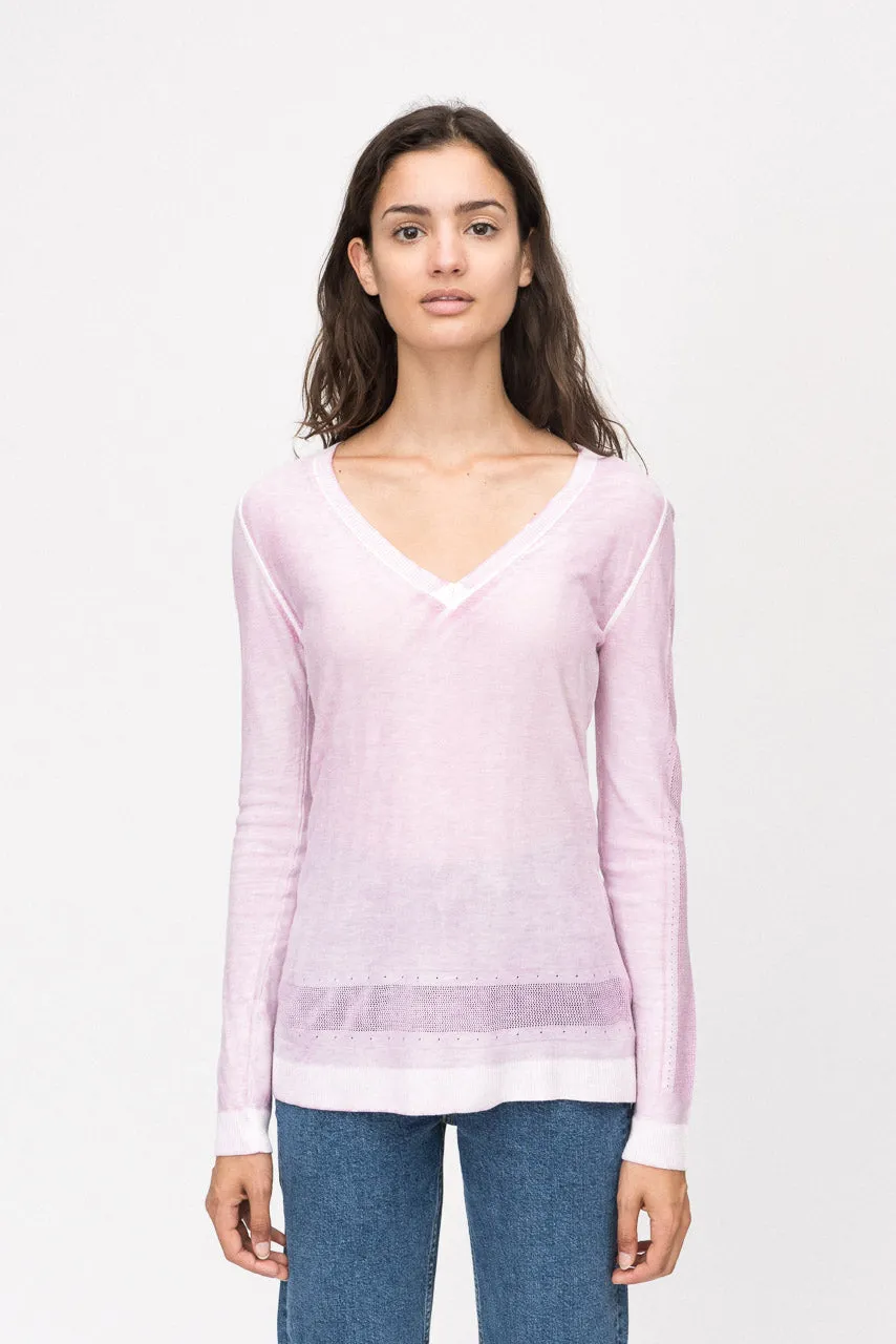 Kokun Overdyed Fitted V Neck