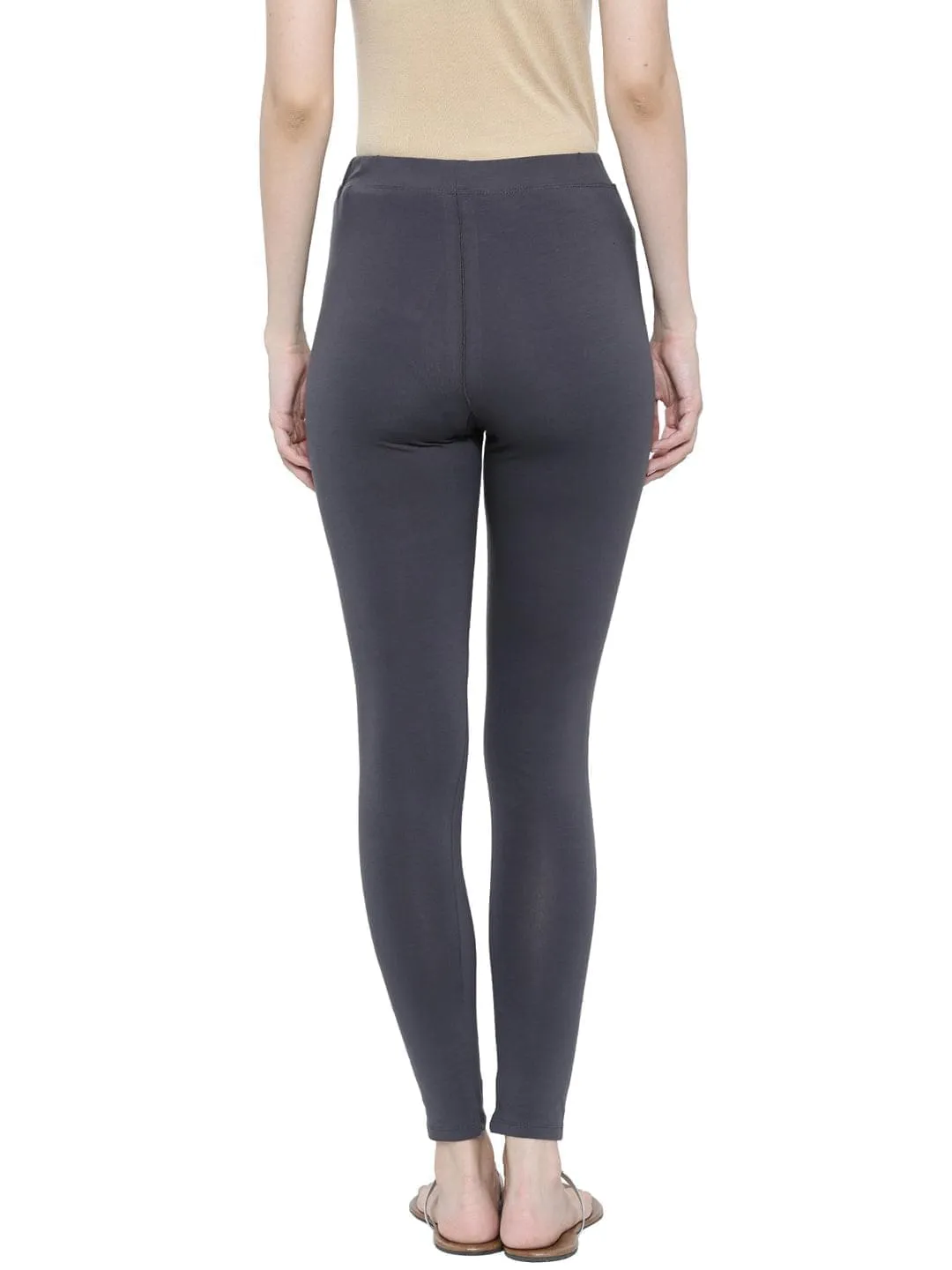 Ladies Yoga Leggings Dark Grey