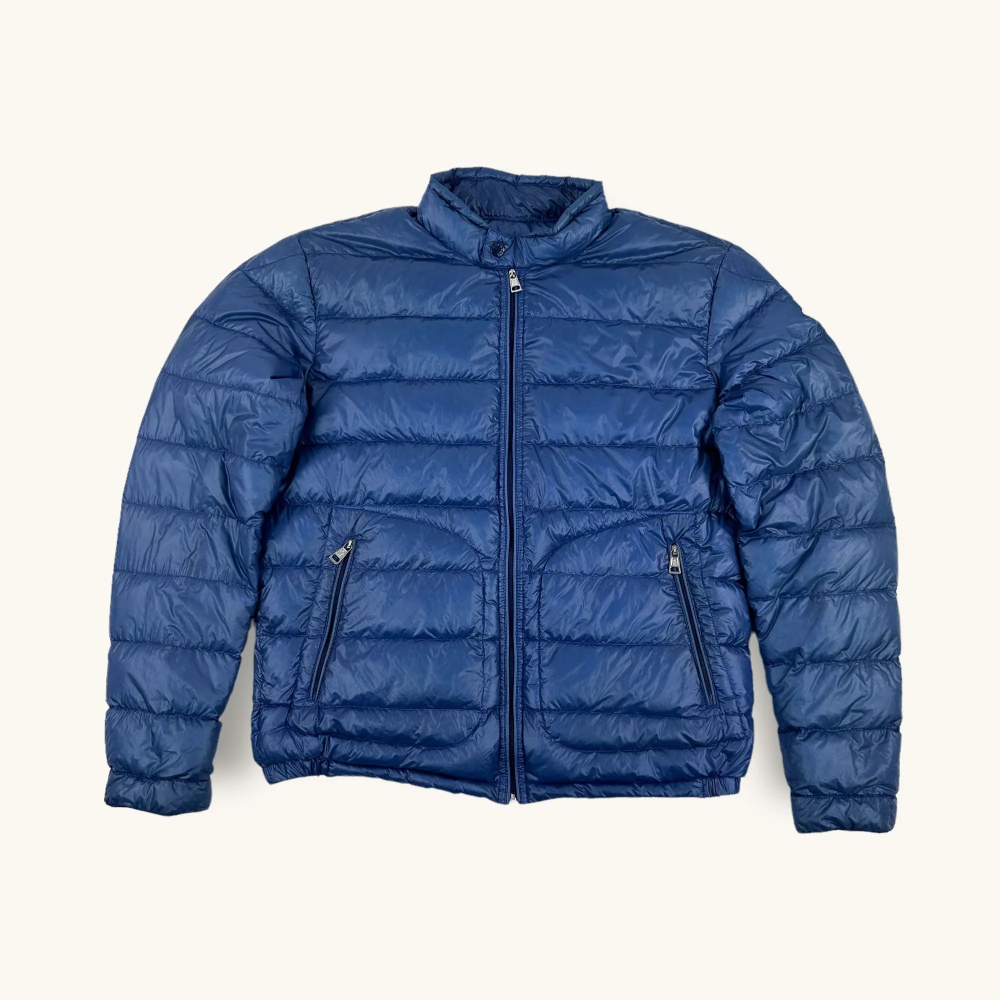 Light Blue y2ks Moncler Puffer Jacket Coat (L)