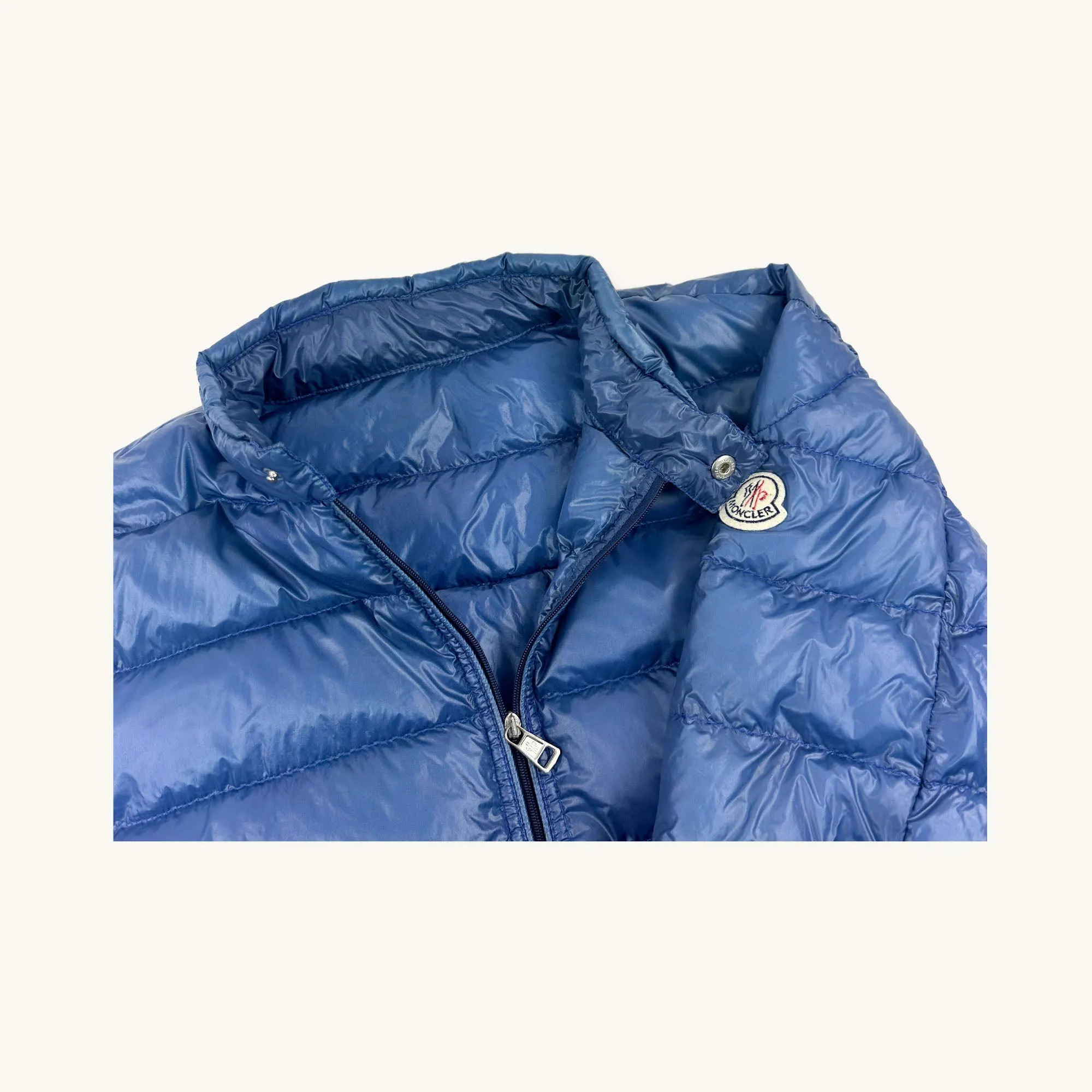 Light Blue y2ks Moncler Puffer Jacket Coat (L)