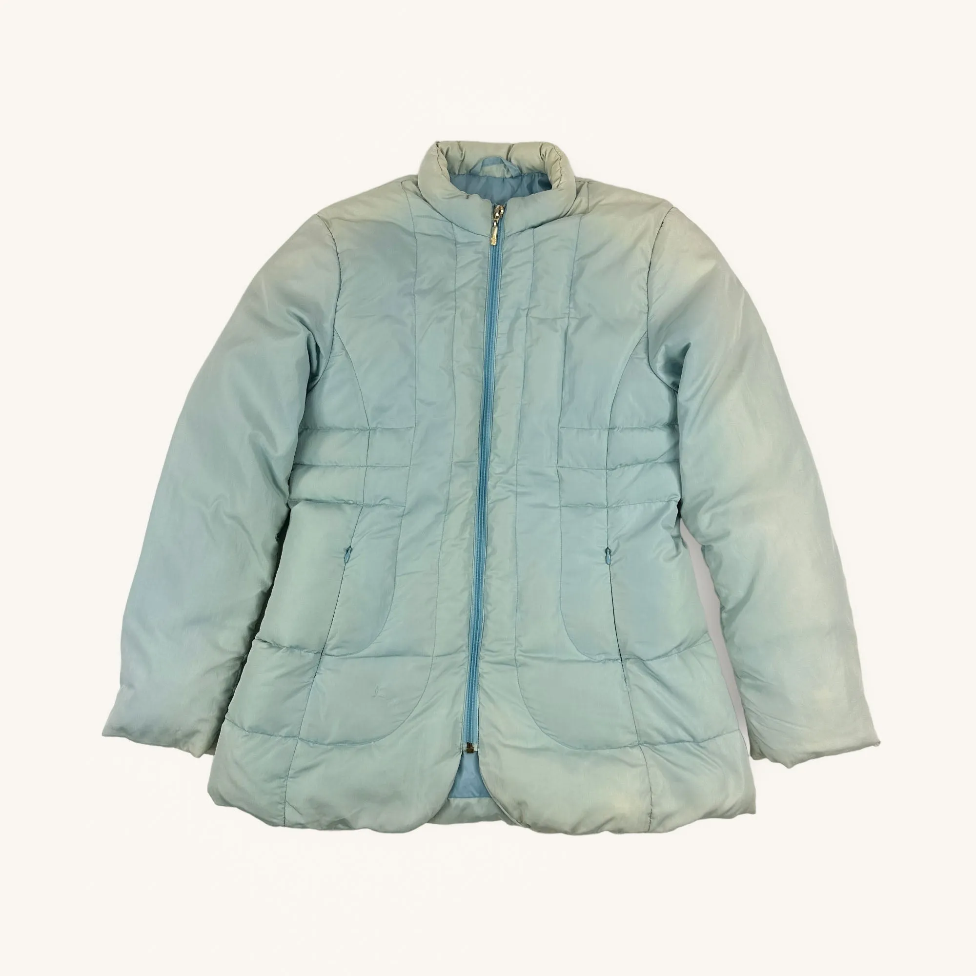 Light Blue y2ks Moncler Puffer Jacket Coat (M)