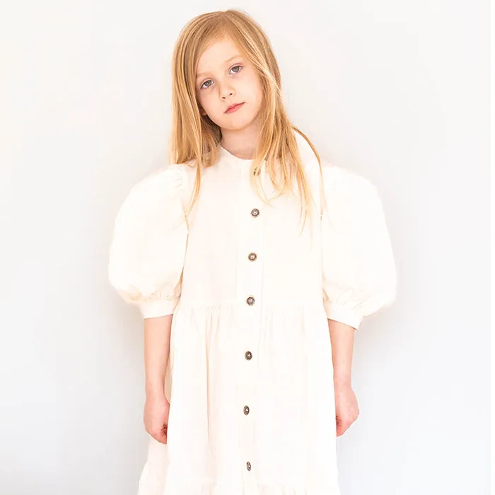 Little Creative Factory Child Goth Dress Cream