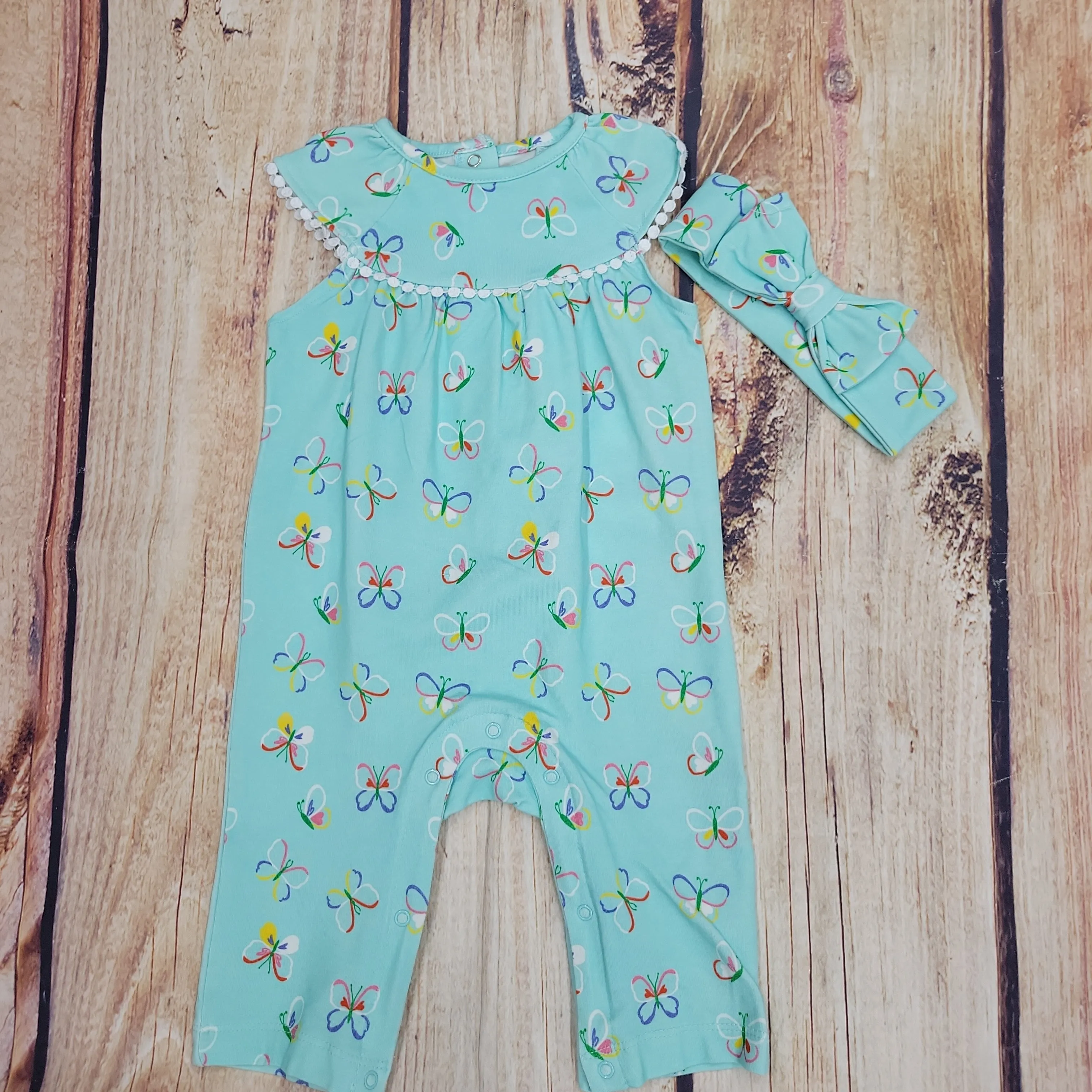 Little Me Butterfly Jumpsuit