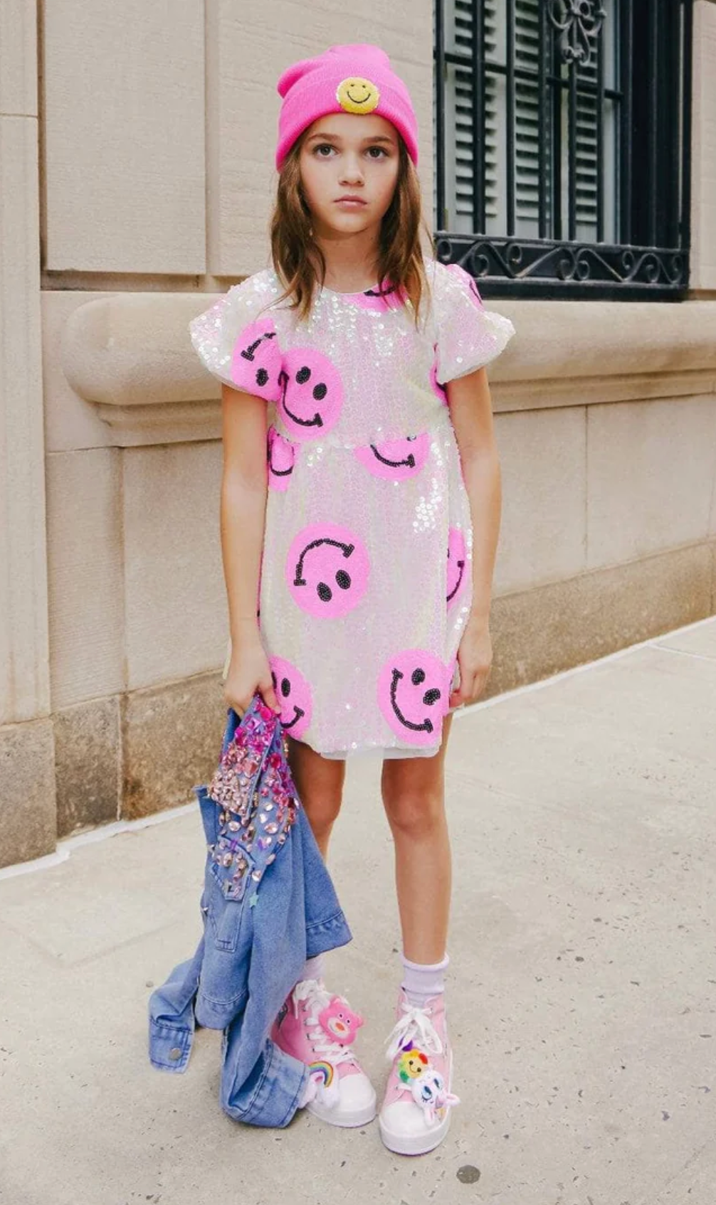 Lola + The Boys - Pinkie Happy Emoji Dress