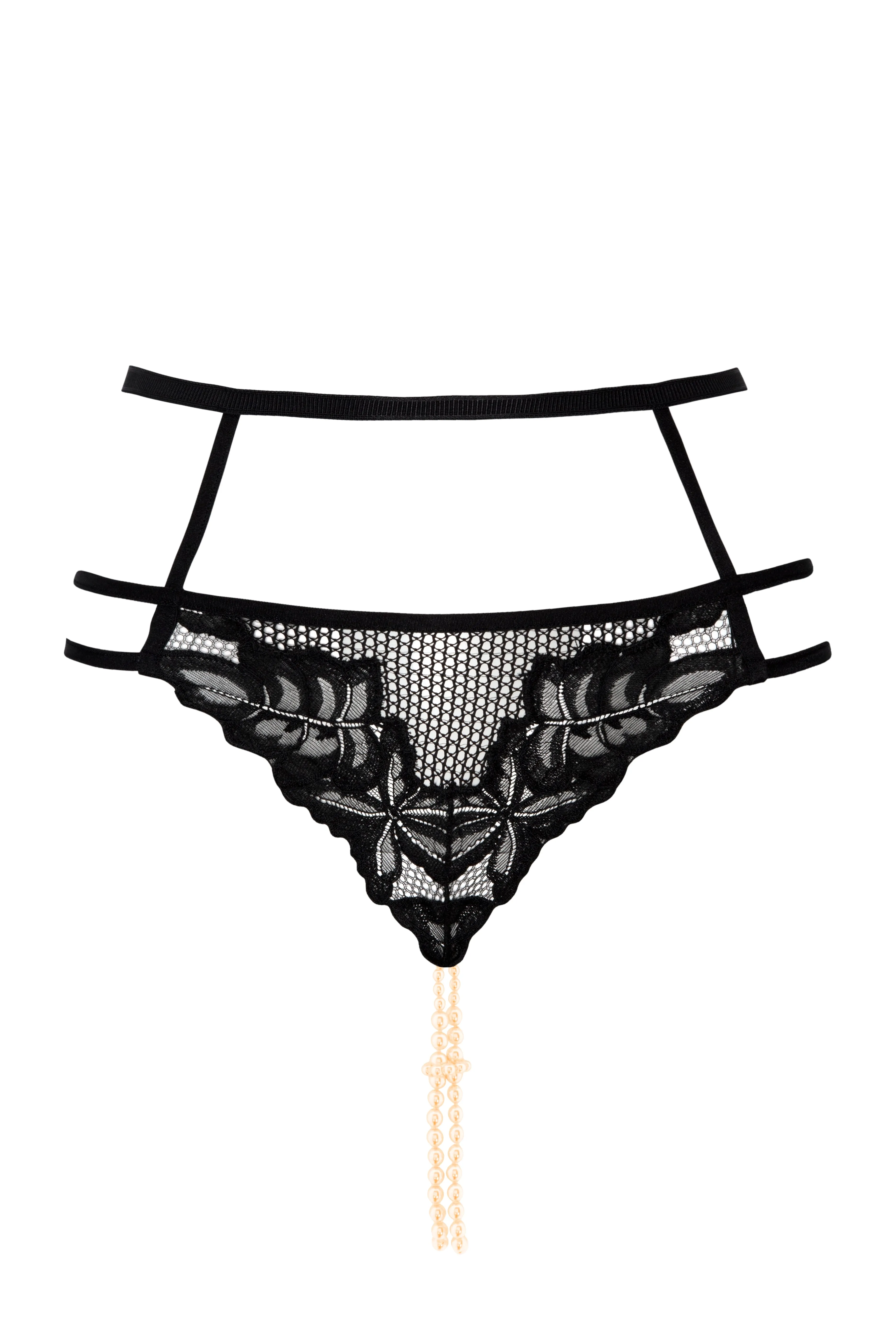 London Panty | Double Pearl String