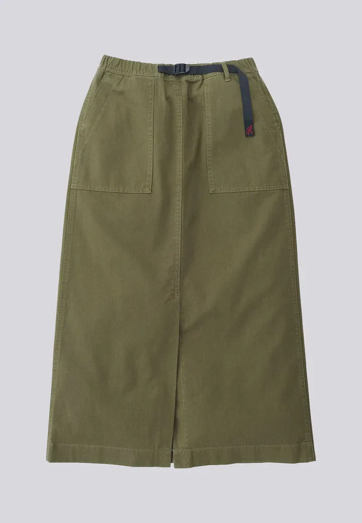 Long Baker Skirt - Olive