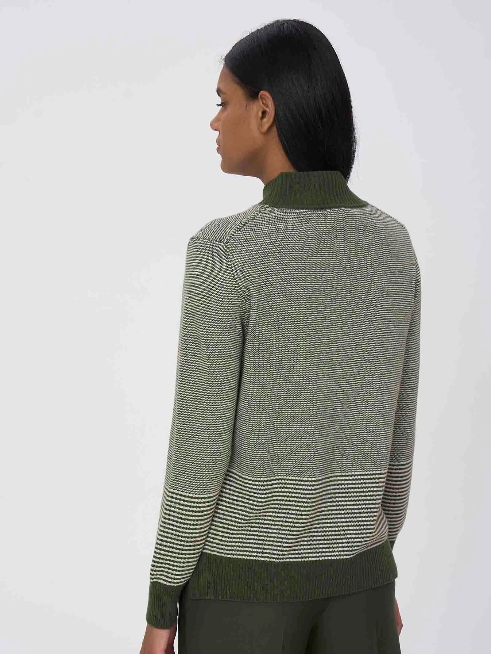 Lupetto in Cashmere Blend - Fant. Kombu Green