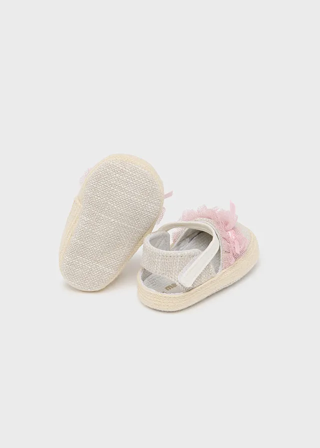 Mayoral Espadrilles for newborn girl - Linen