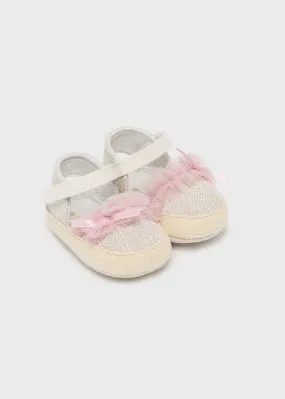 Mayoral Espadrilles for newborn girl - Linen