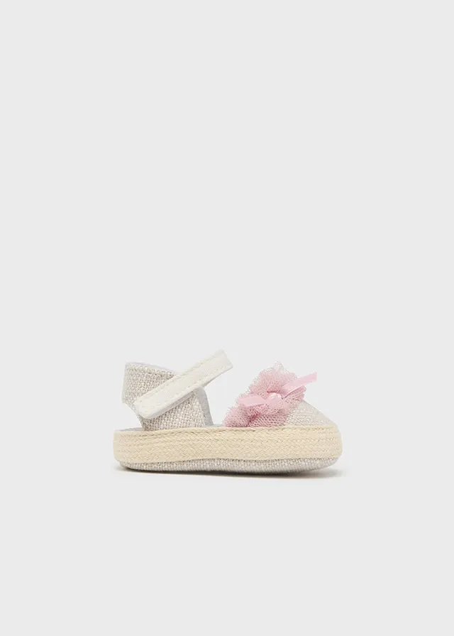 Mayoral Espadrilles for newborn girl - Linen