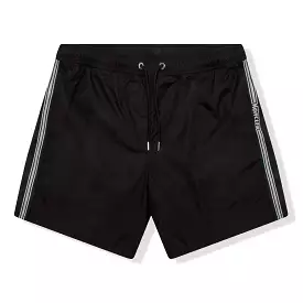 Moncler Band Logo Black Swim Shorts