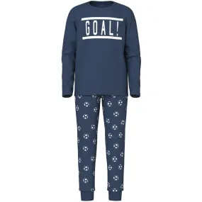 Name It Dark Denim Pajamas Dark Denim Football Noos