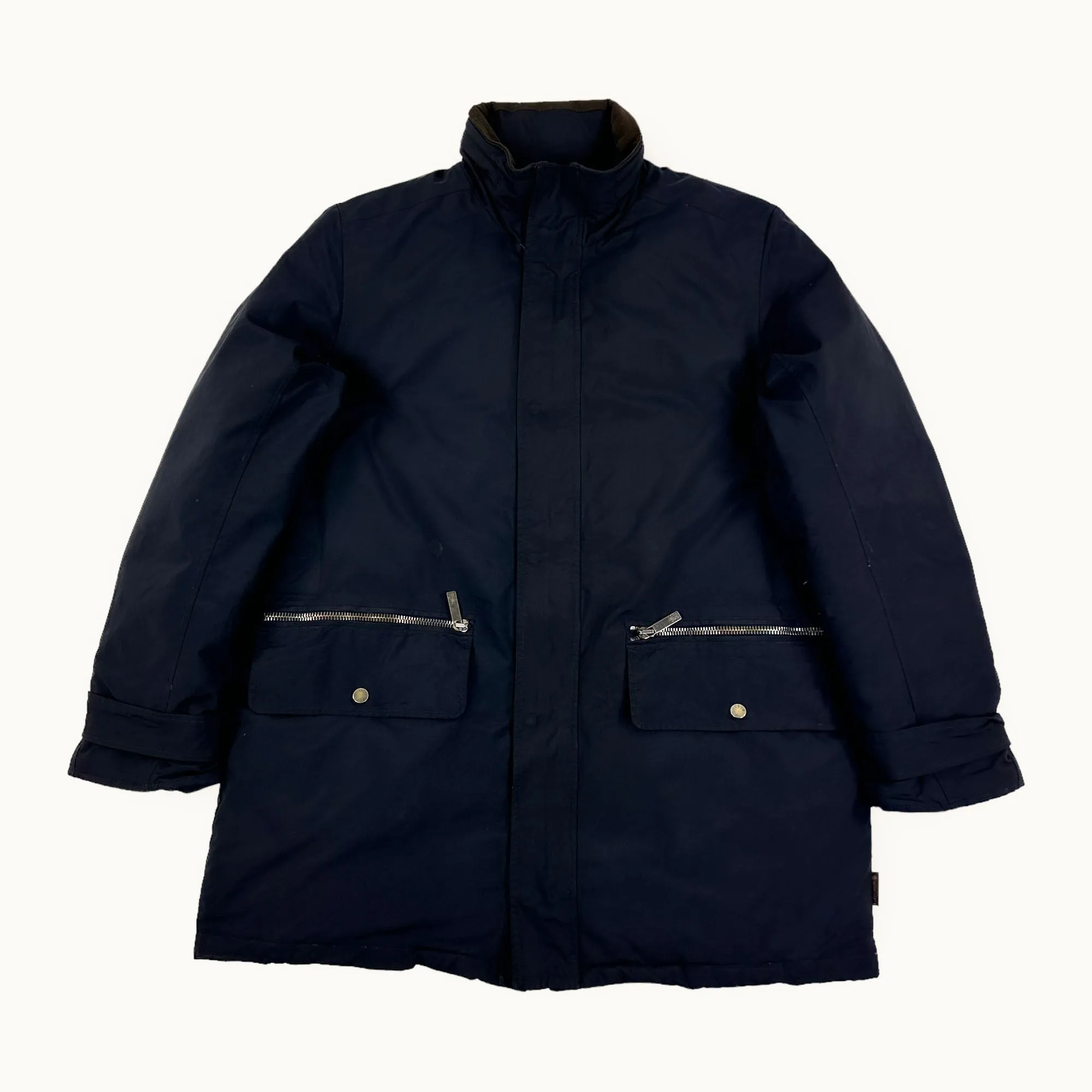 Navy Blue Early y2ks Moncler Puffer Jacket Coat (XL)