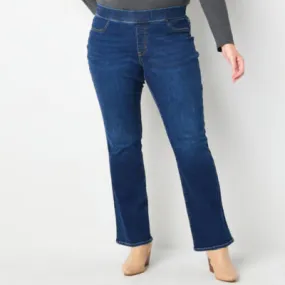 new!St. John's Bay-Plus Pull On Womens High Rise Bootcut Jean