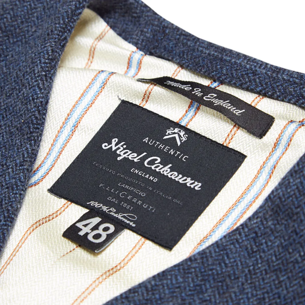 Nigel Cabourn Cashmere Short VestNavy