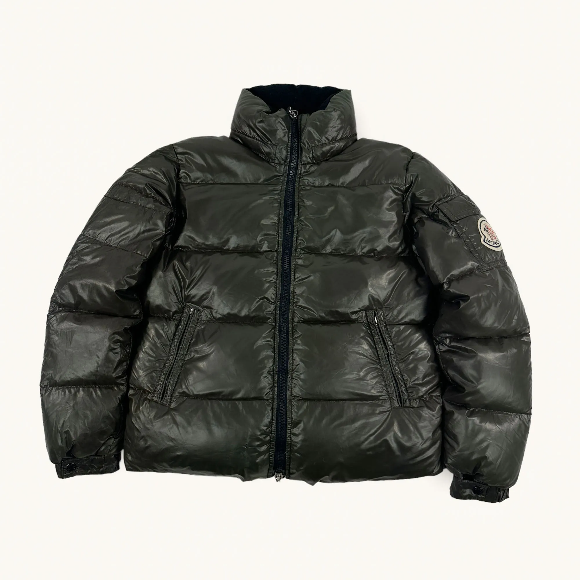 Olive Green y2ks Moncler Puffer Jacket Coat (M)