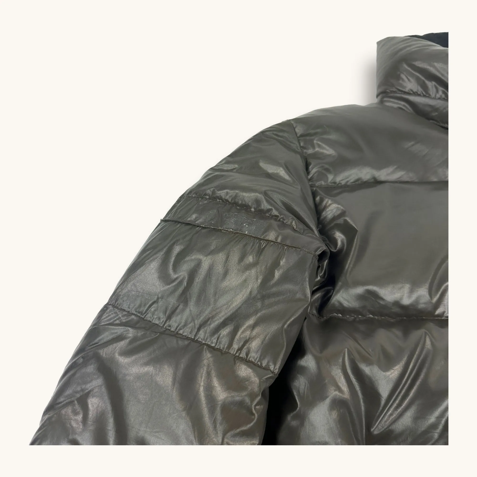 Olive Green y2ks Moncler Puffer Jacket Coat (M)