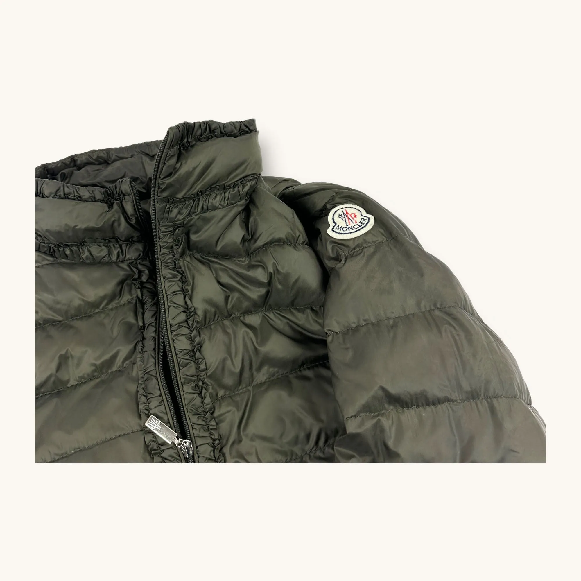 Olive Green y2ks Moncler Puffer Jacket Coat (S)