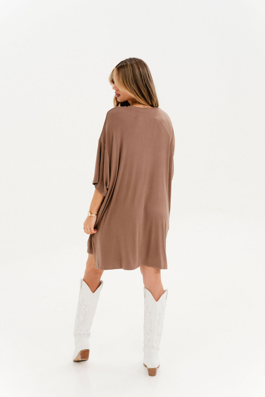 Out Of Pocket Dress Taupe