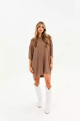 Out Of Pocket Dress Taupe