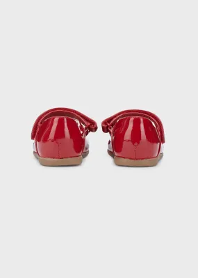 Patent leather mary jane for baby girl - Red