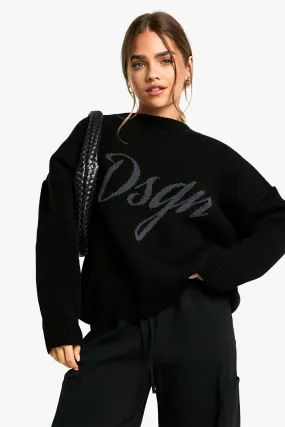 Petite Dsgn Jacquard Knitted Sweater