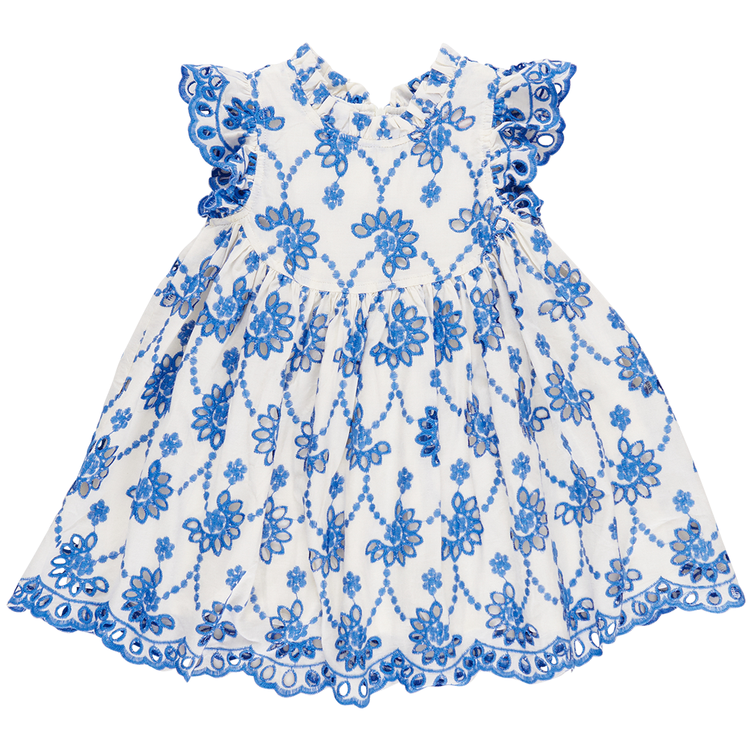 Pink Chicken - Blue Eyelet Cynthia Dress