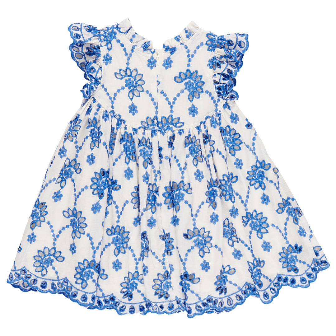 Pink Chicken - Blue Eyelet Cynthia Dress