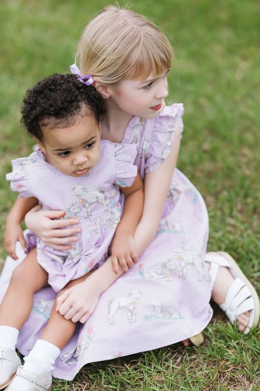 Pink Chicken - Leila Dress - Lavender Lambs