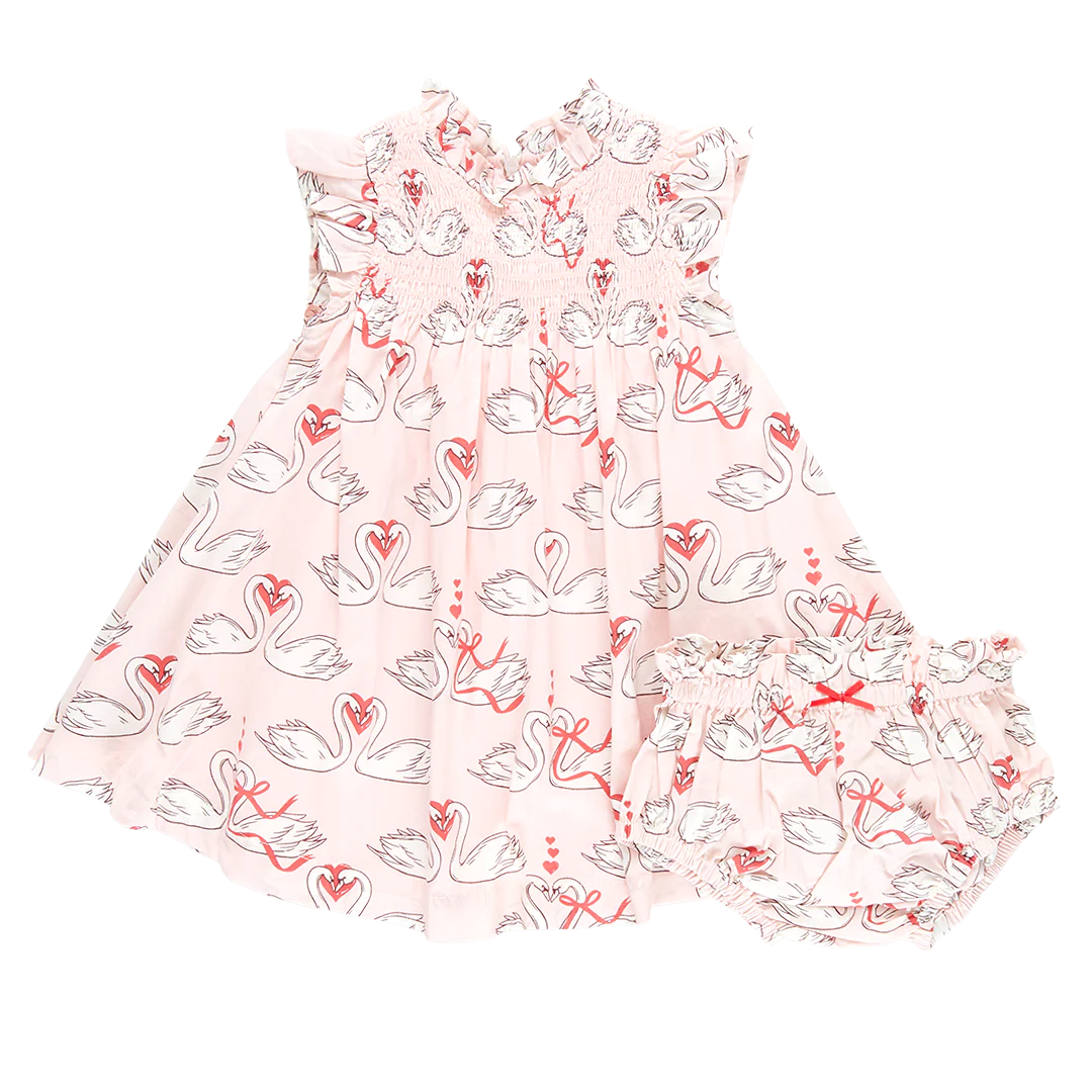 Pink Chicken - Stevie Dress Set - Swan Love